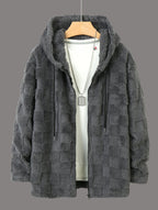 Herren Fleecejacke mit strukturiertem Design und praktischem Reißverschluss R&B