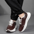Damen Sneaker aus hochwertigem Leder mit dämpfender Sohle R&B