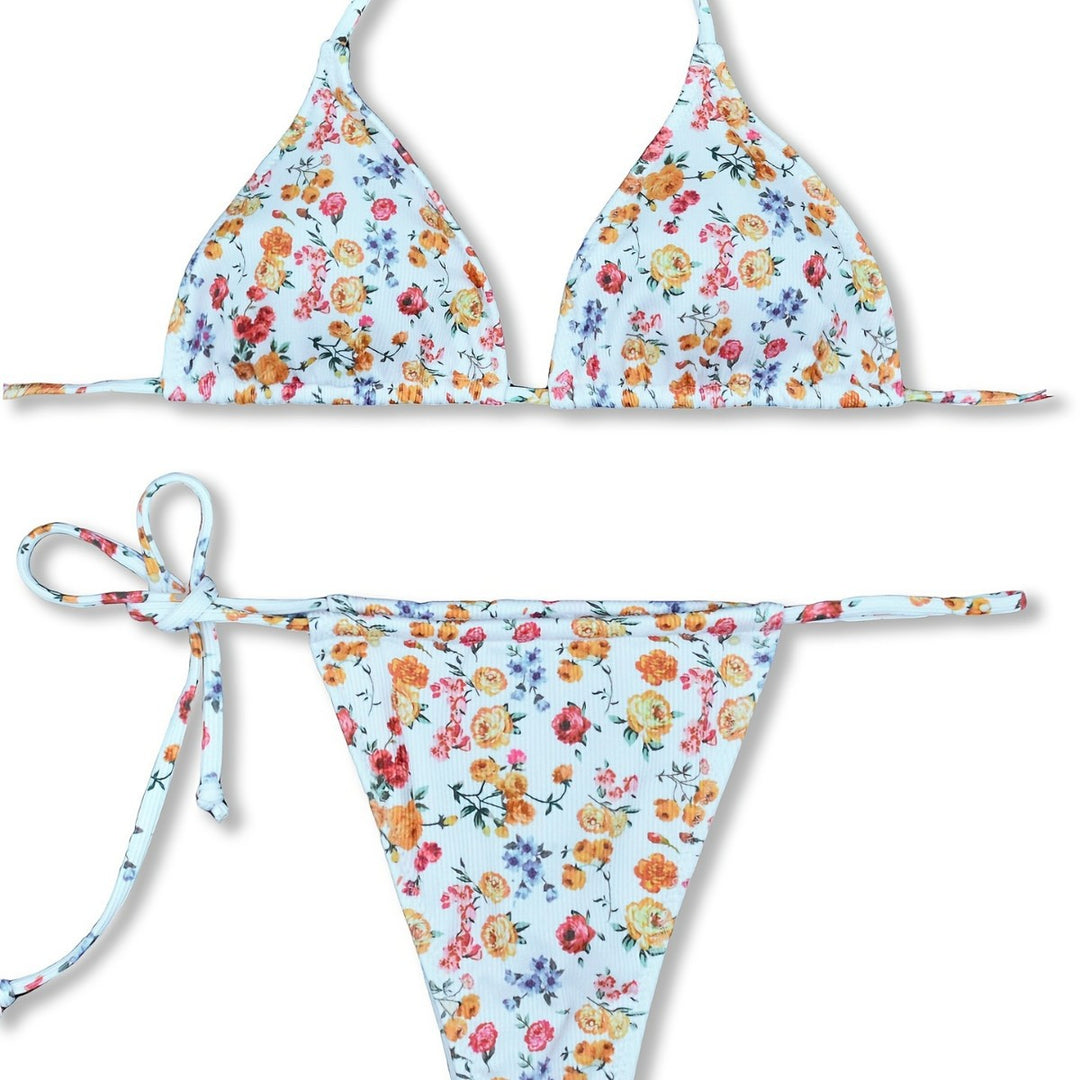 Damen Blumenmuster Bikini R&B