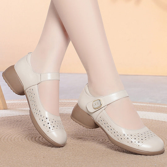 Damen Mary Jane Schuhe mit verstellbarem Riemen und atmungsaktivem Innenfutter R&B
