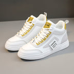 Damen modische High-Top Sneakers mit innovativer Schnürtechnologie und rutschfester Sohle R&B