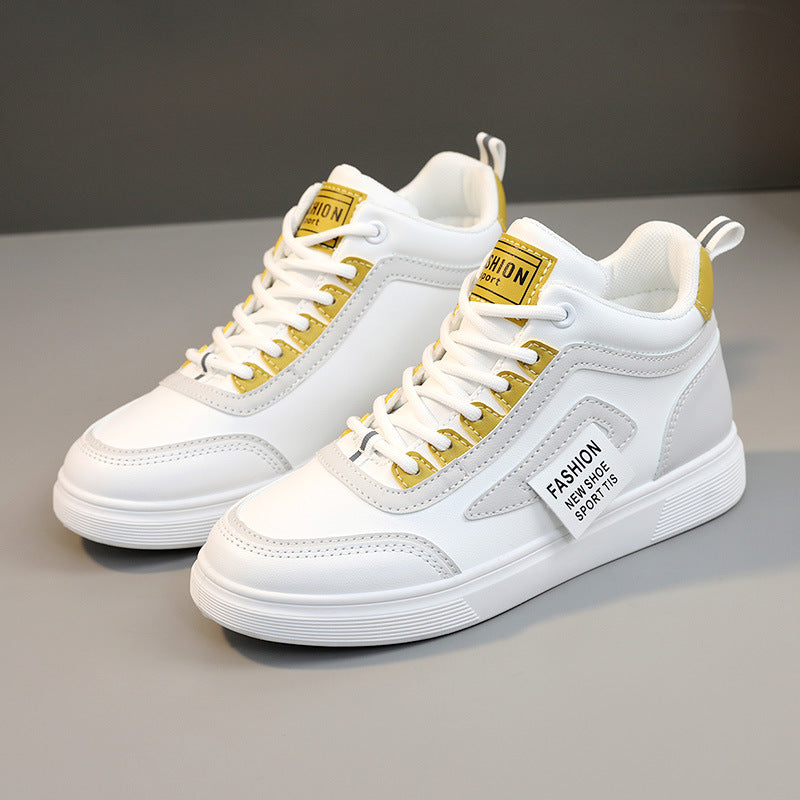 Damen modische High-Top Sneakers mit innovativer Schnürtechnologie und rutschfester Sohle R&B