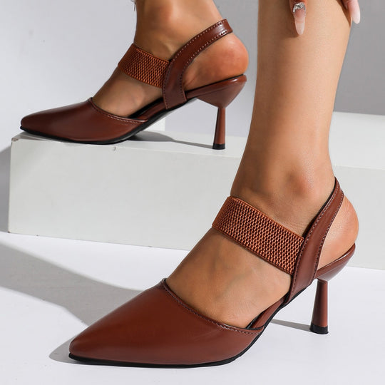 Damen Slingback Pumps mit elastischem Einsatz und elegantem Stiletto Absatz R&B