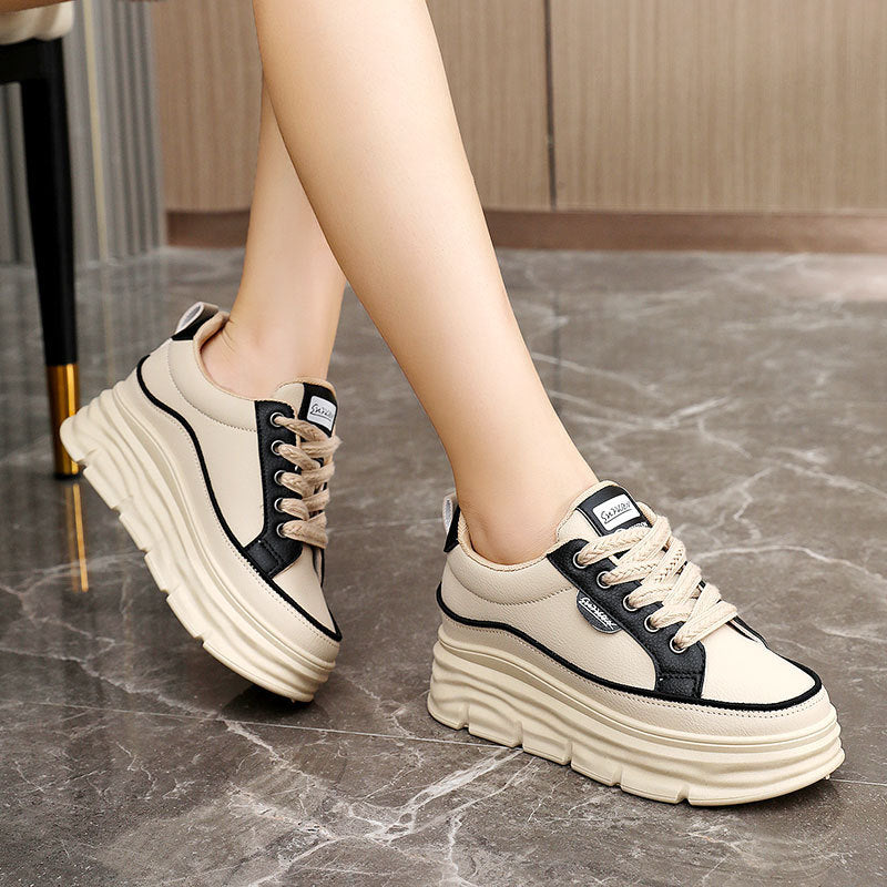 Damen Plattform Sneakers mit modischer Gummilaufsohle und atmungsaktivem Obermaterial R&B