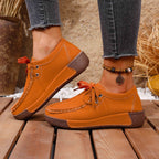 Damen bequeme Freizeitschuhe mit detailreichem Schnürdesign R&B