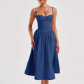 Damen Midi-Kleid mit taillierter Silhouette und A-Linie R&B