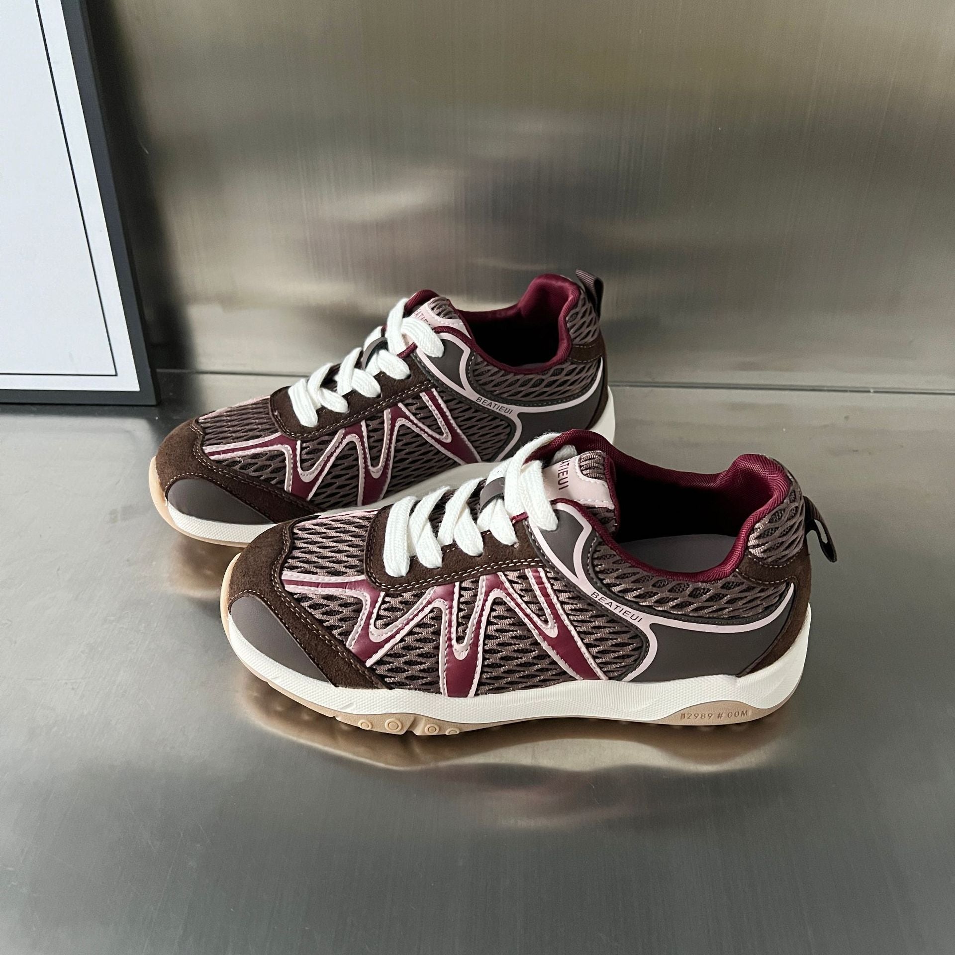 Damen Sportliche Lauf-Sneaker mit flexiblem Mesh und rutschfester Sohle R&B