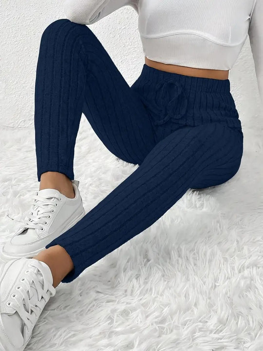Damen Gefütterte Sweatpants mit Rippstruktur R&B