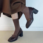Damen elegante Mary Jane Pumps mit modischem Riemchen und komfortablem Blockabsatz R&B