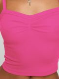 Damen Crop Top mit feinen Rippdetails