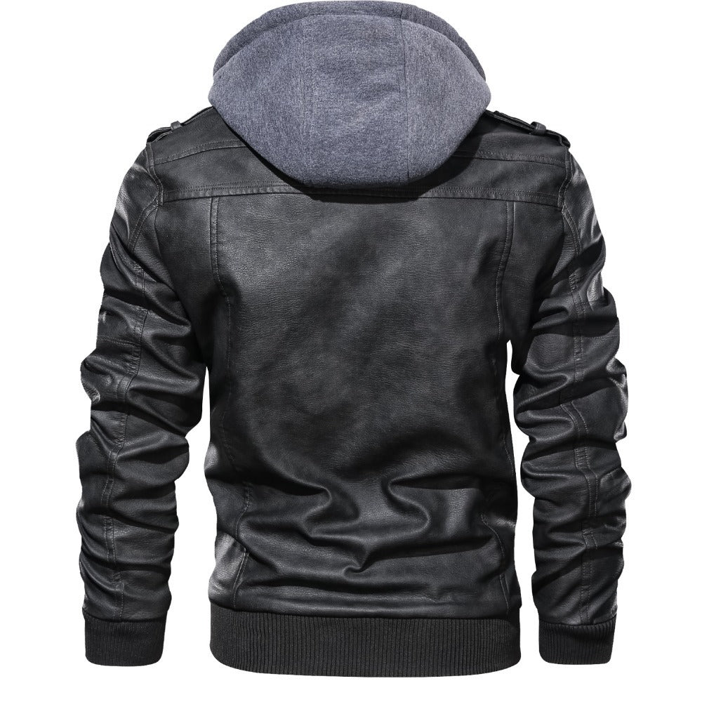Herren jacke mit abnehmbarem Kapuzenfutter und mehreren praktischen Taschen R&B