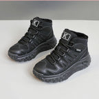 Damen modische Winter-Sneaker mit isolierendem Fleece-Futter und rutschfester Laufsohle R&B