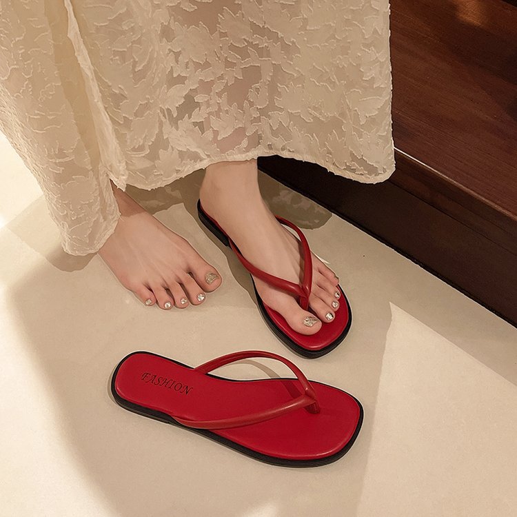 Damen modische Flip-Flops mit komfortablem Fußbett und raffiniertem Riemen R&B