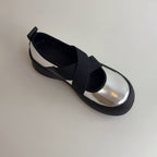 Damen bequeme und stilvolle Ballerina-Schuhe mit elastischem Riemchen R&B