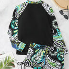 Damen Rashguard mit kurzen Badeshorts R&B