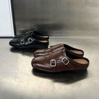 Damen Elegante Mokassins mit modischen Schnallen und perforiertem Design R&B