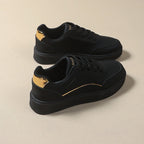 Damen Trendige Sneakers mit goldenen Akzenten R&B
