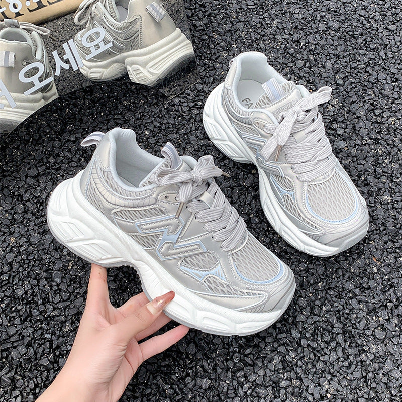 Damen Sportliche Sneakers mit atmungsaktiver Netzstruktur und dämpfender Sohle R&B