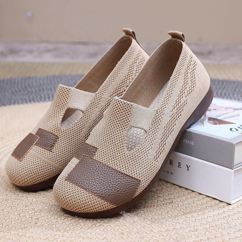 Damen Leichte und atmungsaktive Freizeitschuhe mit elastischem Einschnitt R&B
