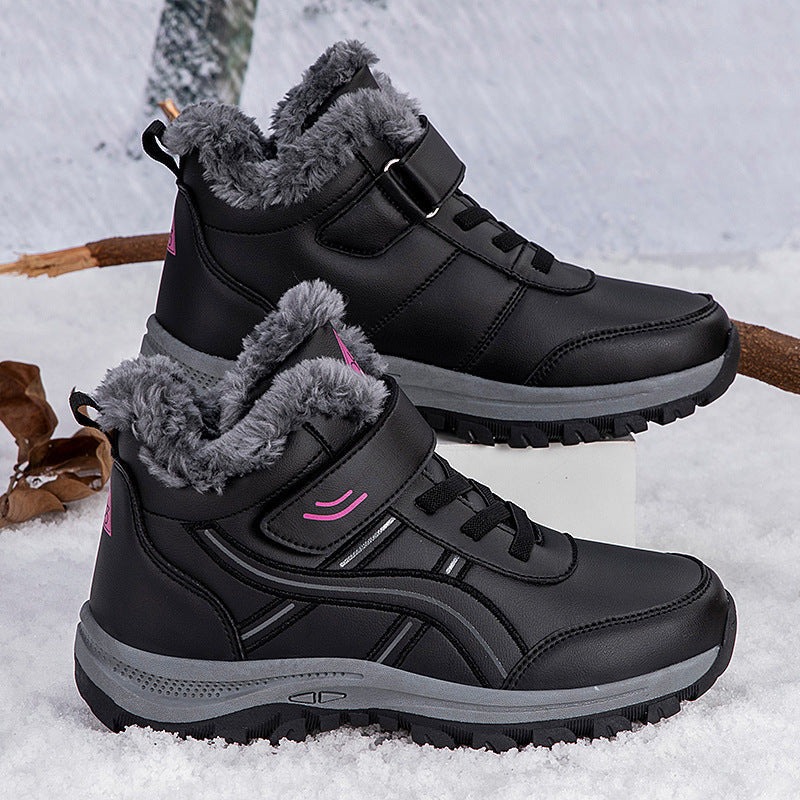 Damen Winterboots mit isolierendem Warmfutter und komfortablem Klettverschluss R&B