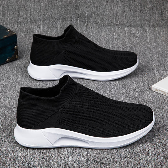 Damen Atmungsaktive Stricksneaker mit elastischem Schaft R&B