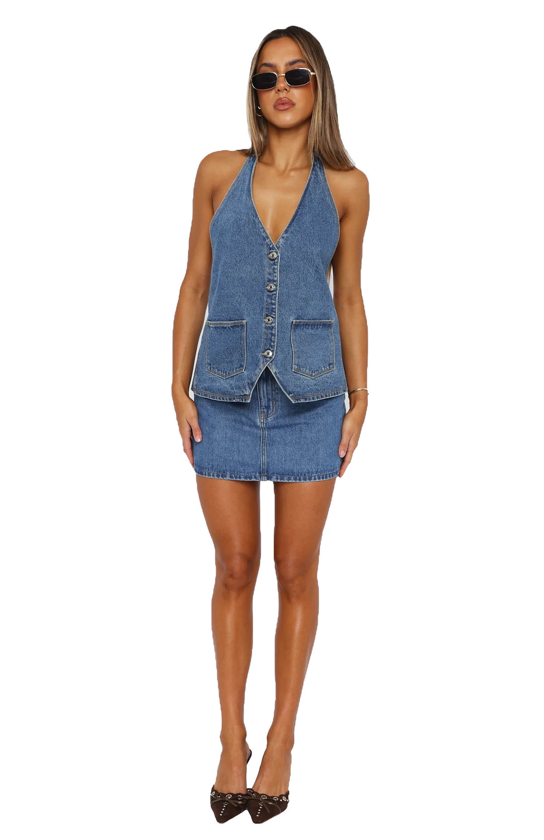 Damen Elegantes und lässiges Zweiteiler-Anzug-Set R&B