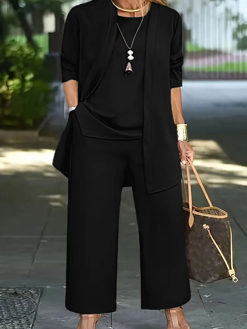 Damen lässiges und elegantes Zweiteiler-Set mit weitem Schnitt und modernen Akzenten R&B