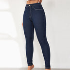 Damen High-Waist Skinny Jeans mit figurbetontem Schnitt R&B