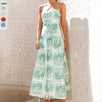 Damen Maxikleid mit verspieltem Trägerdesign und elegantem Volant R&B