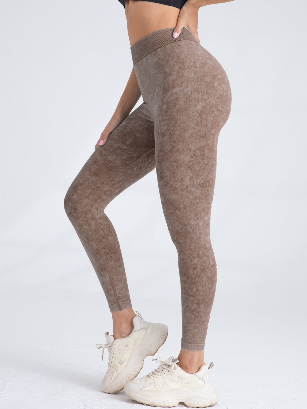 Damen High-Waist Komfort Leggings mit Sculpt-Effekt R&B