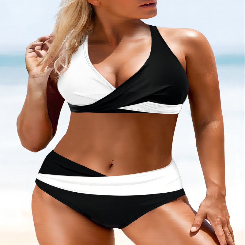 Damen Bikini-Set mit innovativem Wickeldesign und figurbetonendem Schnitt R&B
