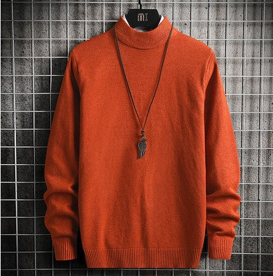 Herren warme Rollkragenpullover aus feinem Strickmaterial R&B