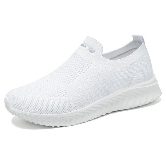 Damen Luftige Slip-On Sneakers mit flexiblem Strickoberteil R&B
