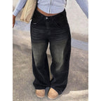 Damen High-Waist Baggy Jeans mit einzigartigem Waschungsverfahren R&B