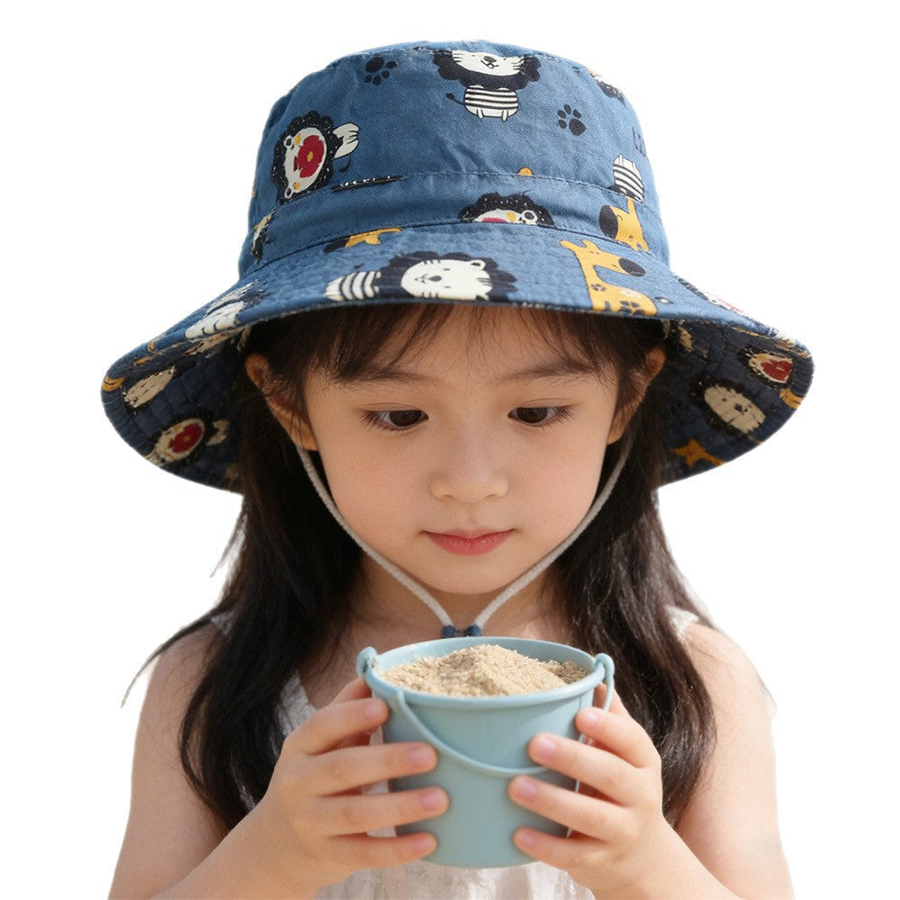 Unisex nan Kinder Sonnenhut mit verstellbarem Kinnband, breiter Krempe und fantasievollem Einhornprint  R&B