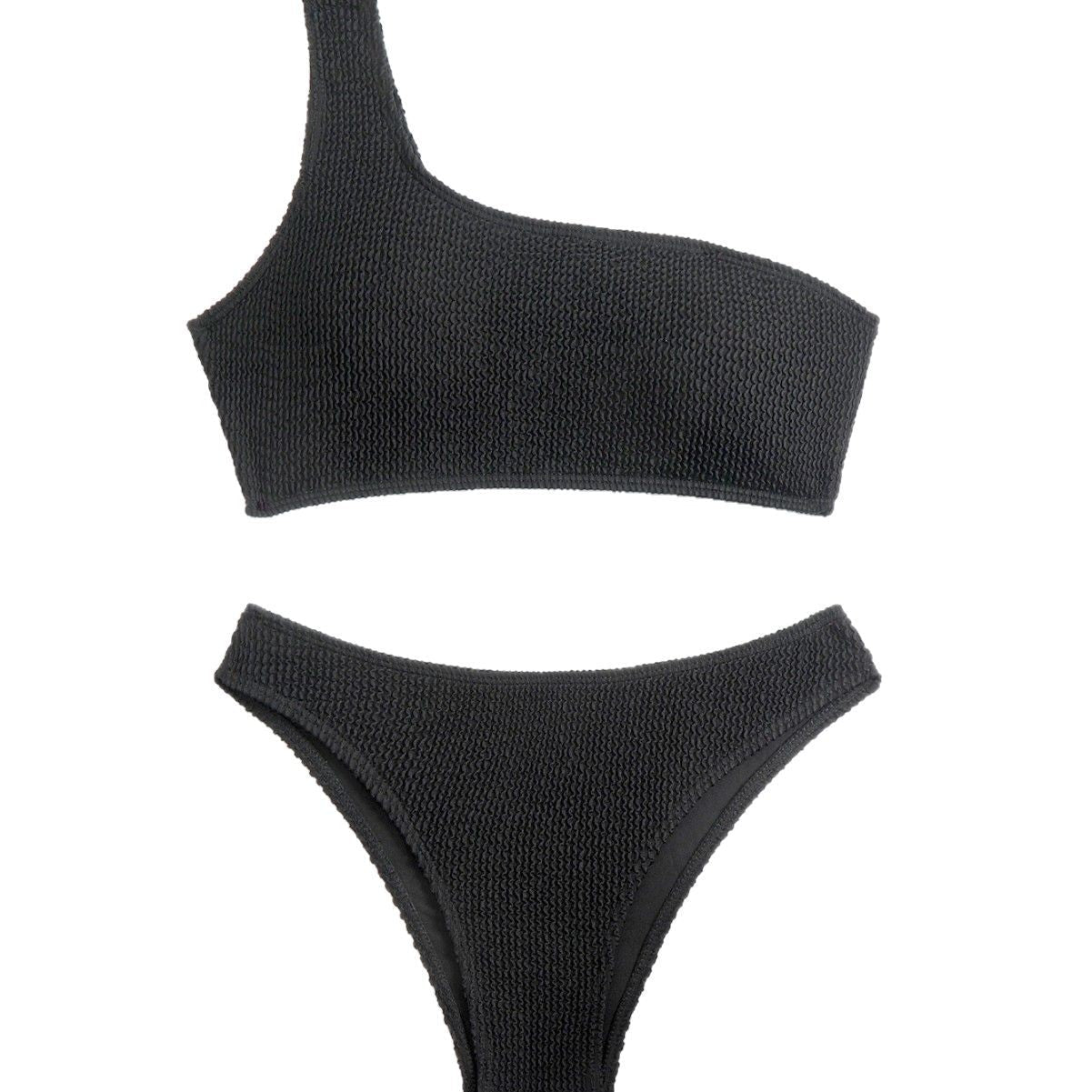 Damen Einseitiger Bikini mit strukturiertem Obermaterial R&B