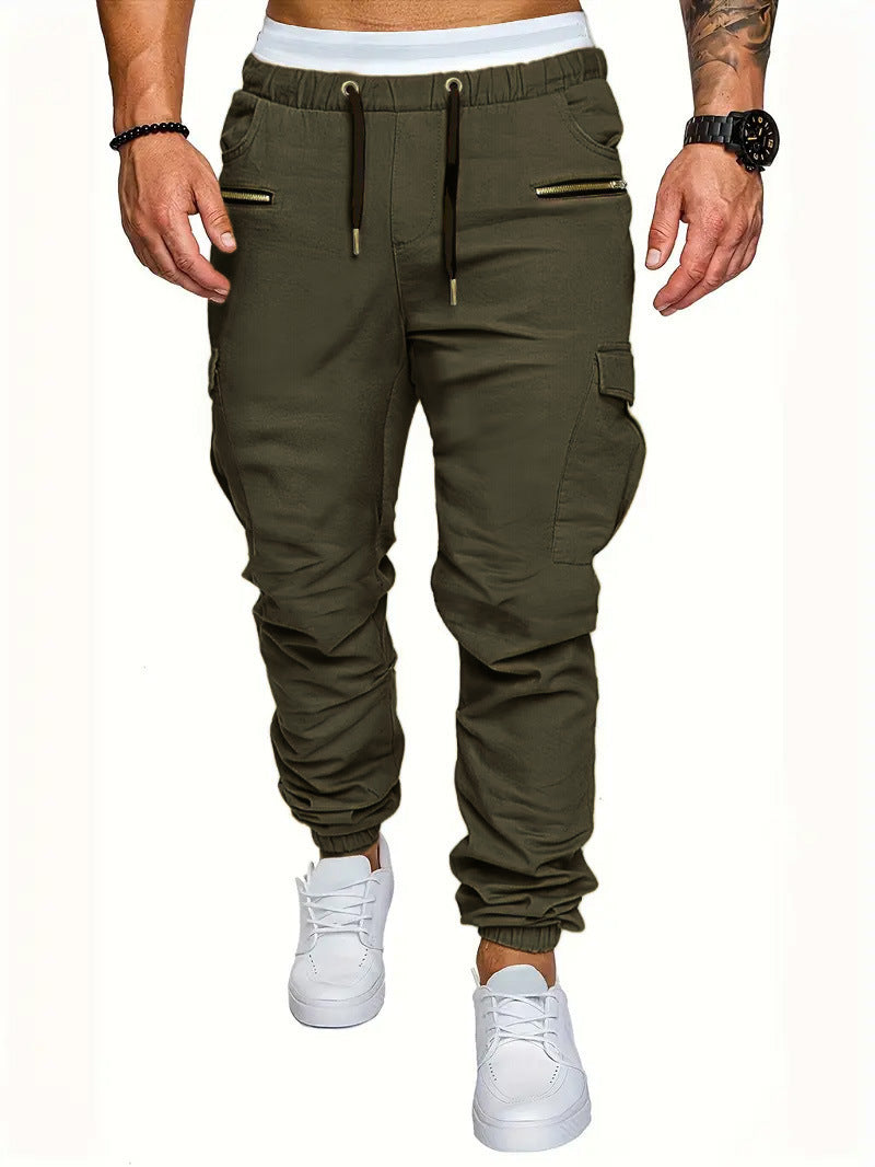 Herren Cargo-Jogginghose mit elastischem Bund und praktischen Reißverschlusstaschen R&B