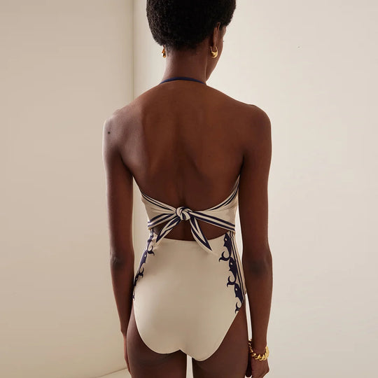 Damen Badeoutfit mit eleganter Schleifen-Detail R&B