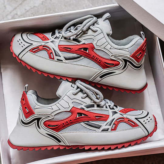 Damen Sportliche Straßen-Sneaker mit atmungsaktiver Mesh-Oberfläche und rutschfester Sohle R&B