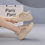 Damen Sportliche Chunky Sneakers mit atmungsaktivem Obermaterial und rutschfester Sohle R&B