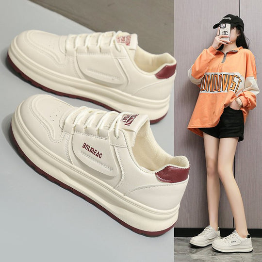 Damen modische Sneakers mit weichem Obermaterial und stoßdämpfender Sohle R&B