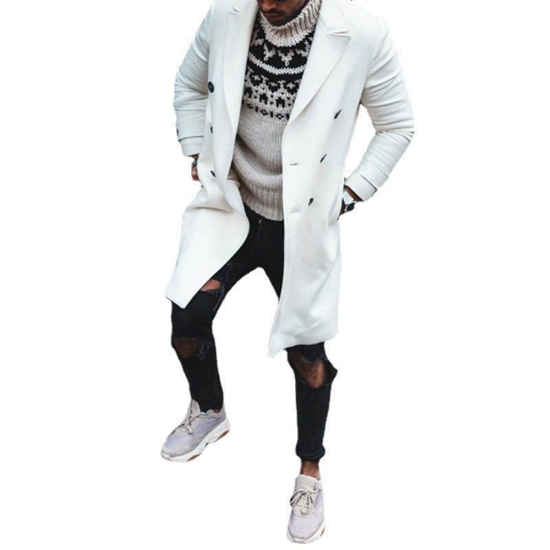 Herren eleganter Langmantel R&B