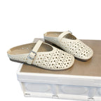 Damen Clogs mit modischem Durchbruchsdesign und verstellbarem Riemen R&B