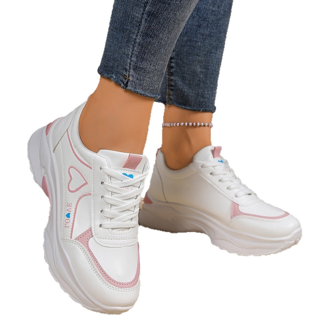 Damen modische Sneakers mit voluminösem Laufsohlen-Design R&B