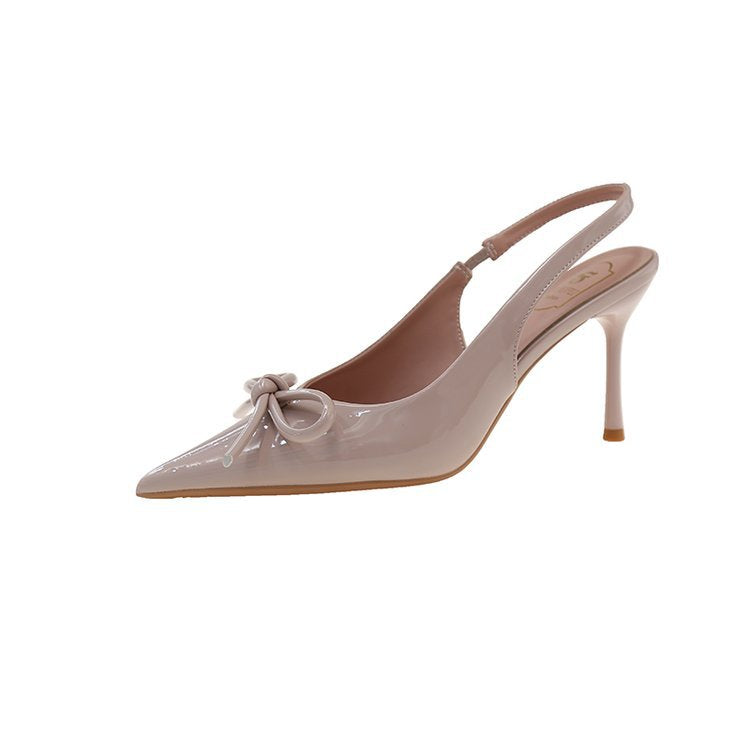 Damen elegante Slingback-Pumps mit Schleifen-Detail R&B