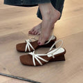 Damen Slingback-Pumps mit modischem Design und bequemer Wedge-Sohle R&B