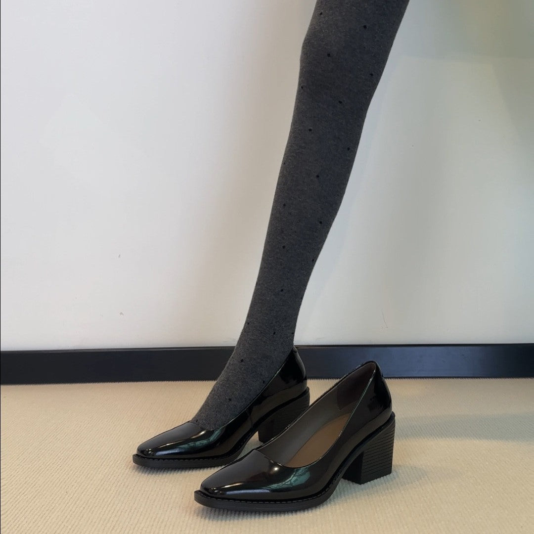 Damen Elegante Lack-Pumps mit modernem Tragekomfort