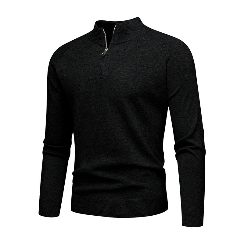 Herren modischer Pullover mit kurzem Reißverschluss R&B
