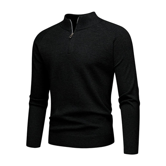 Herren modischer Pullover mit kurzem Reißverschluss R&B