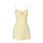 Damen Mini-Kleid mit verspieltem Knotendetail R&B
